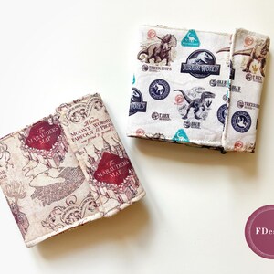 Cartera | Billetera | Parque Jurássico, Harry Potter, Pikachu | Cinema | para dinheiro e tarjetas | Dinossauros | Mapa do Merodeador