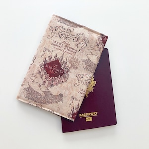 Funda para pasaporte | Beschützer der Wäsche | Harry Potter | Mapa del Merodeador | Accesorio de viaje | Regalo para viajar