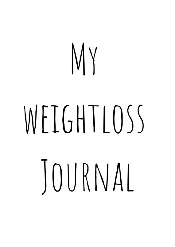 Weight Loss Journal. Printable Digital Weightless Journal. Etsy