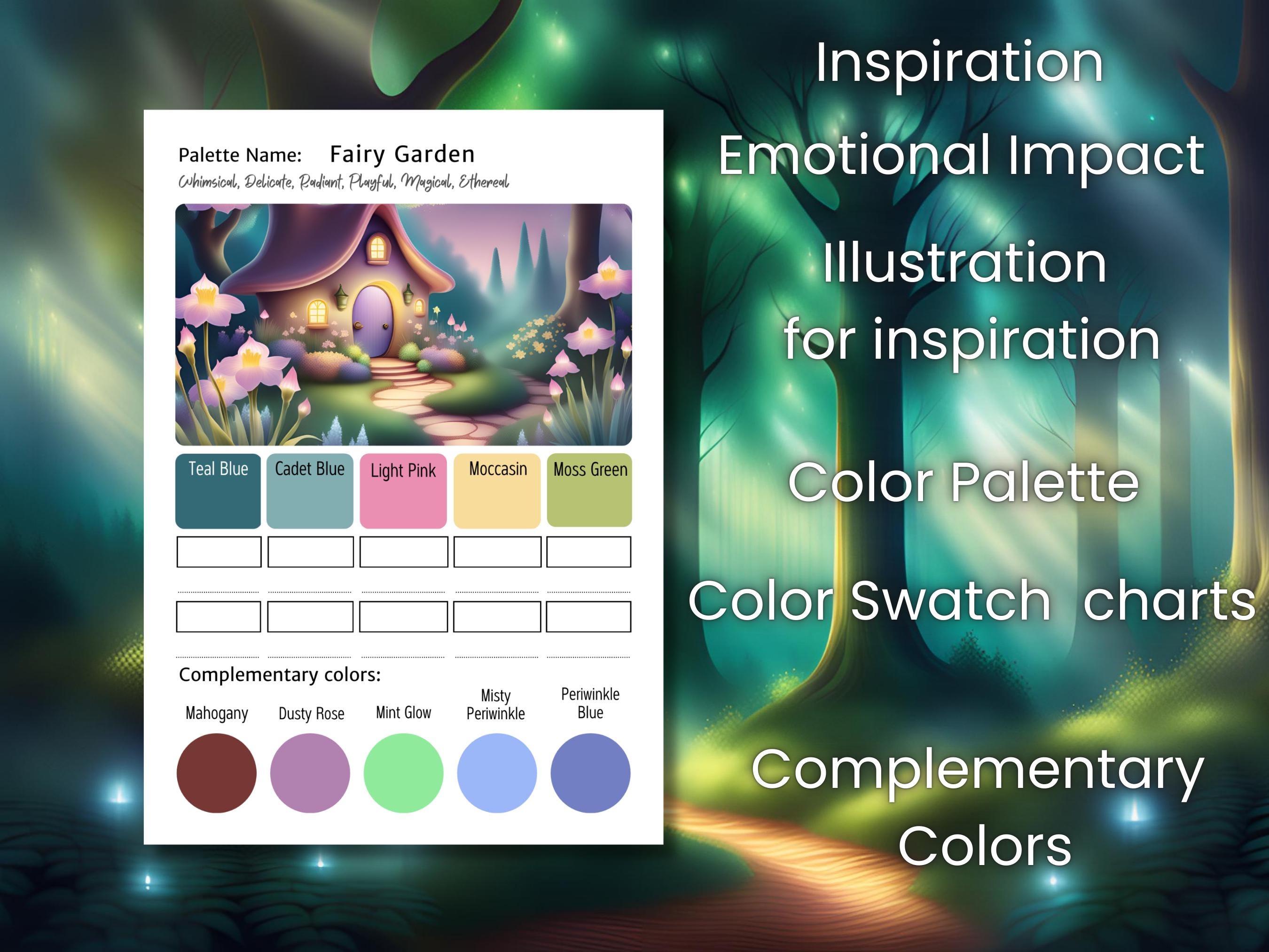 Fantasy Color Palette Bundle | Magical Color Schemes for Adult Coloring ...