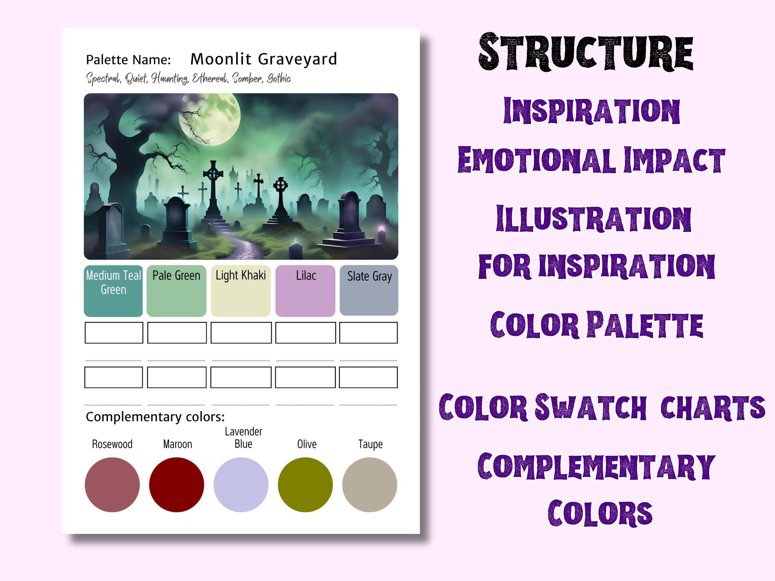 Spooky Color Palette Bundle | Halloween Color Schemes for Adult ...