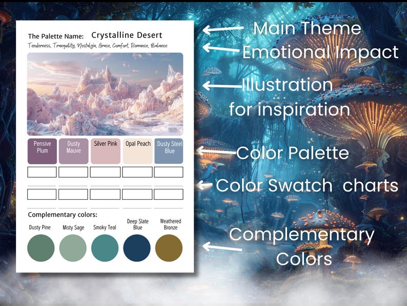 Alien Color Palette Bundle | Sci-fi Color Schemes for Adult Coloring ...