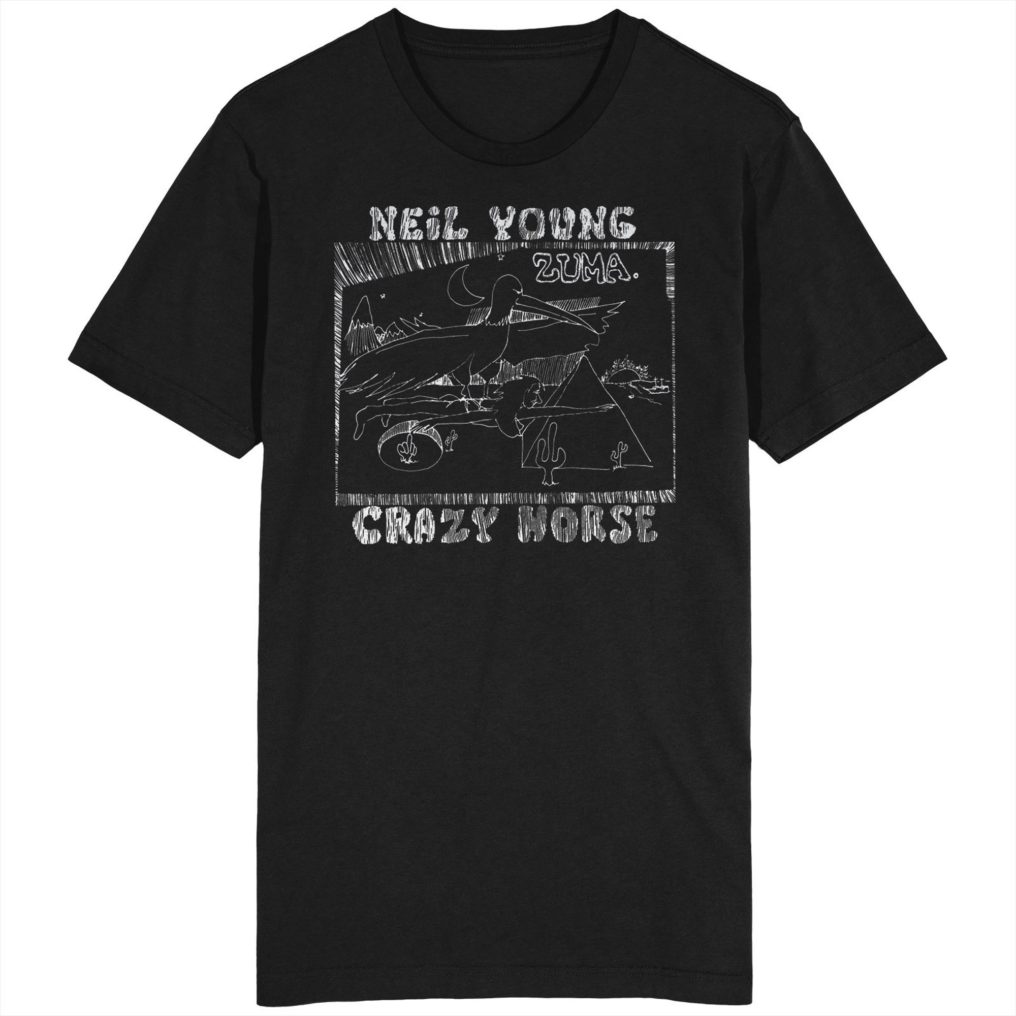 Neil Young And Crazy Horse Zuma T-shirt Top Reprise Records Cortez The Killer