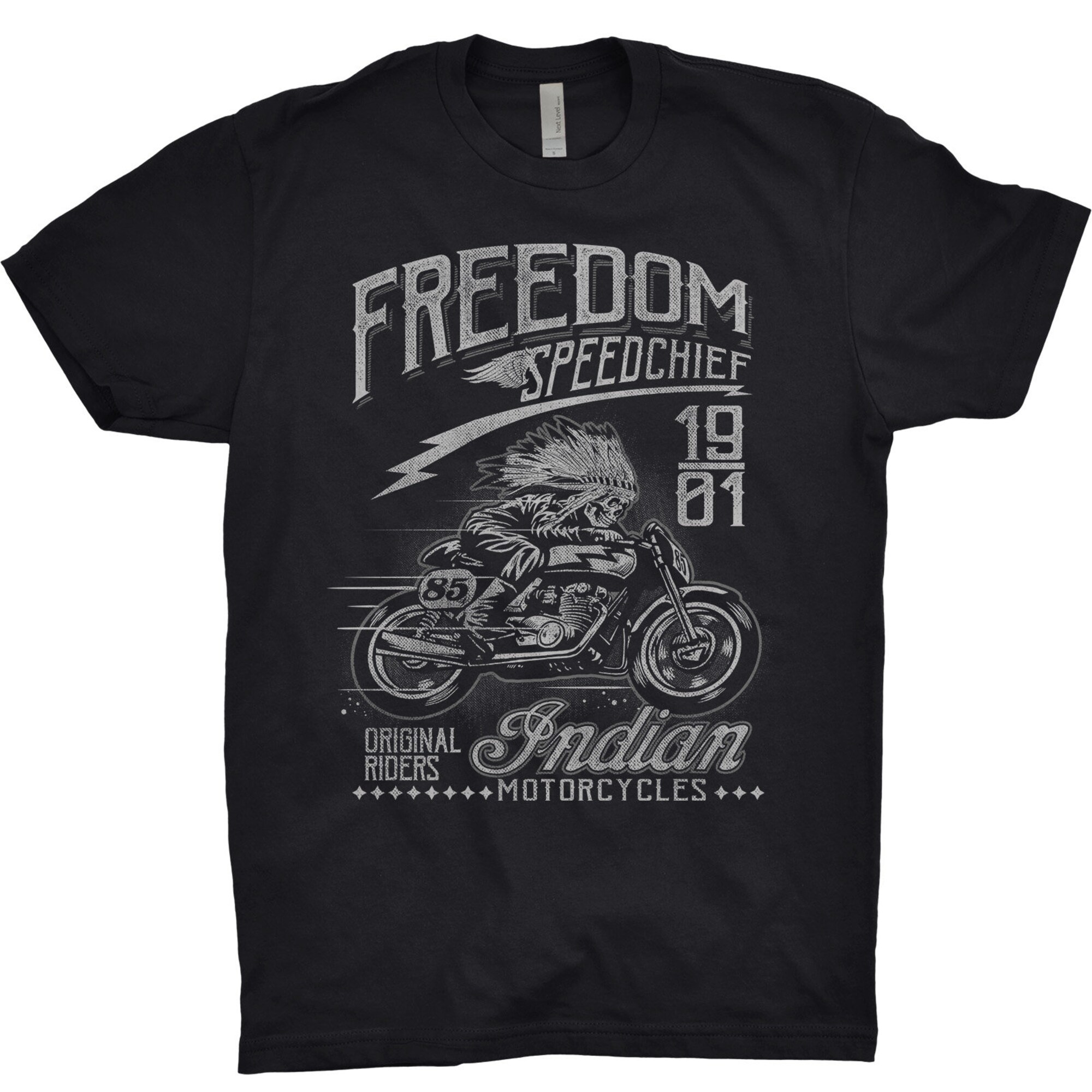 Discover Freedom Speed Chief T-shirt Motorcycle Motorbike