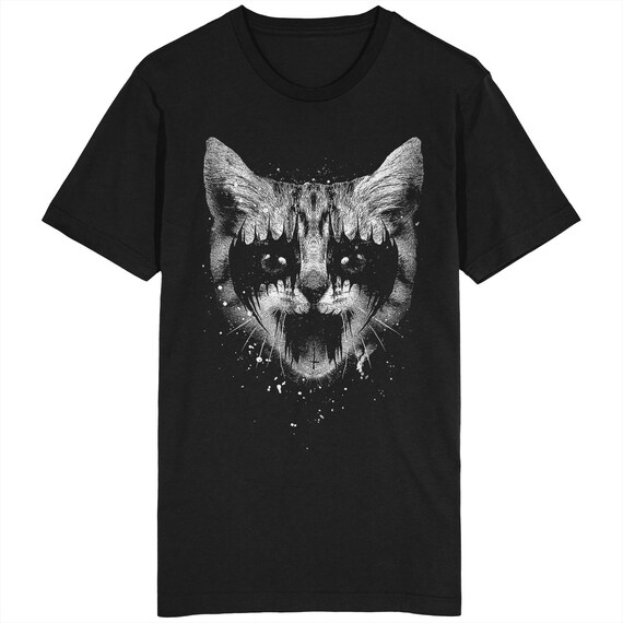 Heavy Metal Cat T-shirt Kitten Kitty 