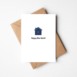 Gelukkig nieuw huis! Wenskaart, gefeliciteerd met je nieuwe huiskaart, verhuiskaart, nieuwe huiskaart, housewarmingkaart