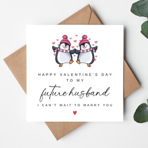 Buon San Valentino al mio futuro marito, biglietto di San Valentino per quasi marito, biglietto di San Valentino per fidanzato, biglietto di San Valentino per fidanzato