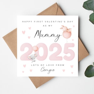 Feliz 1º Dia dos Namorados como meu cartão de mamãe, 1º cartão de Dia dos Namorados para mamãe, Primeiro cartão de Dia dos Namorados da mamãe, Cartão de mamãe de 2025