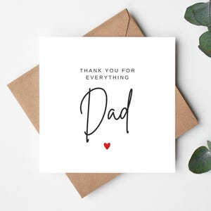 Obrigado por tudo, pai, cartão de dia dos pais, cartão de feliz dia dos pais para o pai, cartão irlandês para o pai, obrigado, pai, cartão de aniversário do pai