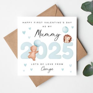 Feliz 1º Dia dos Namorados como meu cartão de mamãe, 1º cartão de Dia dos Namorados para mamãe, Primeiro cartão de Dia dos Namorados da mamãe, Cartão de mamãe de 2025