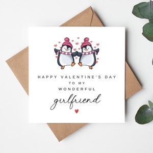 Tarjeta de feliz día de San Valentín para mi maravillosa novia, tarjeta de San Valentín para novia, tarjeta de San Valentín para novia, San Valentín para novia