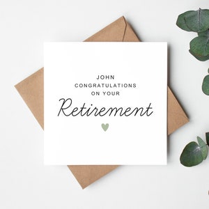 Congratulazioni personalizzate per il tuo pensionamento, biglietto di auguri per la pensione, biglietto di congedo per un collega, biglietto per un collega, congedo per un collega