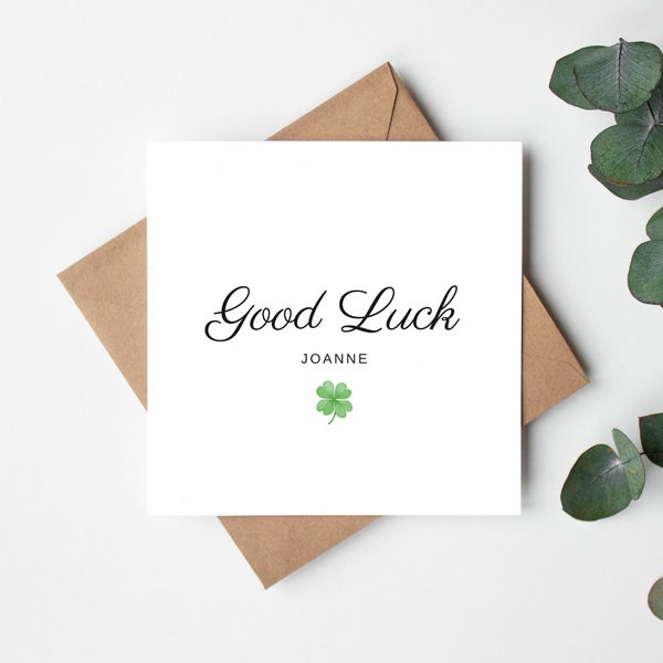 Personalised Good Luck Card, Custom Best Of Luck On Your New Adventure Card, New Job Co-worker Card, You're Leaving Card, Graduation Card