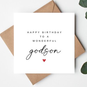 Alles Gute zum Geburtstag einem wunderbaren Patenkind, Geburtstagskarte für Patenkind, 1. Geburtstagskarte für Patenkind, 18