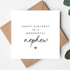 Alles Gute zum Geburtstag einem wunderbaren Neffen, Geburtstagskarte für Neffen, 1. Geburtstagskarte für Neffen, Geburtstagskarte für Neffen, 18