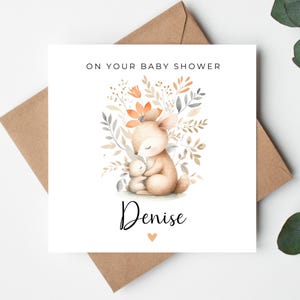 Personalisierte Babypartykarte, geschlechtsneutrale Babykarte, mummy to be Karte, Babypartygeschenk, auf Ihrer Babypartykarte, Freund-Schwangerschaftskarte