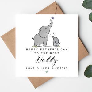 Tarjeta del Día del Padre para el Mejor Papá, Tarjeta del Día del Padre para el Mejor Papá, Tarjeta del Día del Padre para el Papá, Tarjeta Personalizada para el Día del Padre