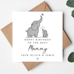 Cartão de feliz aniversário para a melhor mamãe, cartão de aniversário para a melhor mãe, cartão de aniversário da mamãe, cartão de aniversário da mamãe, cartão personalizado, cartão da avó