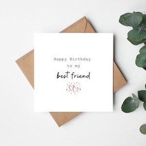 Happy Birthday to my Best Friend Card, Ierse verjaardagskaart voor man, leuke verjaardagskaart voor vrouw, verjaardagskaart Bestie, beste vriendkaart