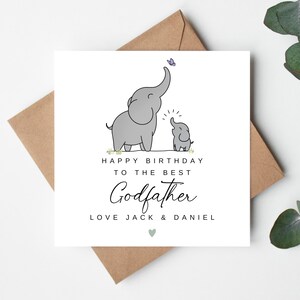 Cartão de Feliz Aniversário para o Melhor Padrinho, Cartão de Aniversário para o Melhor Padrinho, Cartão de Aniversário do Padrinho, Cartão Personalizado do Padrinho