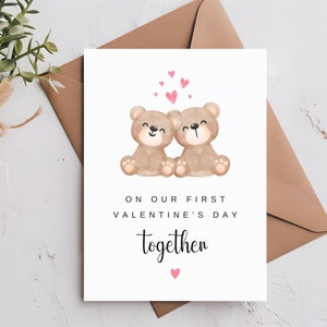 Il nostro primo San Valentino insieme, biglietto di San Valentino per lei, biglietto di San Valentino per lui, il nostro primo San Valentino insieme