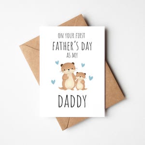 Nel tuo primo giorno del papà come mio papà, biglietto carino per la festa del papà, biglietto per la festa del papà da bambino, biglietto irlandese per la festa del papà, primo biglietto per la festa del papà
