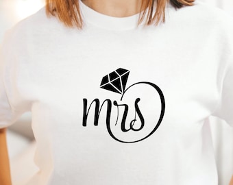 Bride T-shirt, Mrs T-shirt, Wedding Ring T-shirt, Wedding Shirt, Bachelorette Shirt, Bridal Shower Shirt, Engagement Shirt