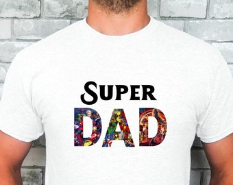 Super Dad T-Shirt, Avengers Daddy Hero T-shirt, Gift Dad T-shirt, Funny Father's Day Shirt, Best Dad Shirt, New Dad Grandpa Shirt