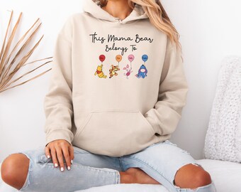 Custom Mama Bear Hoodie, Kids Name Hoodie, Mothers Day Gift