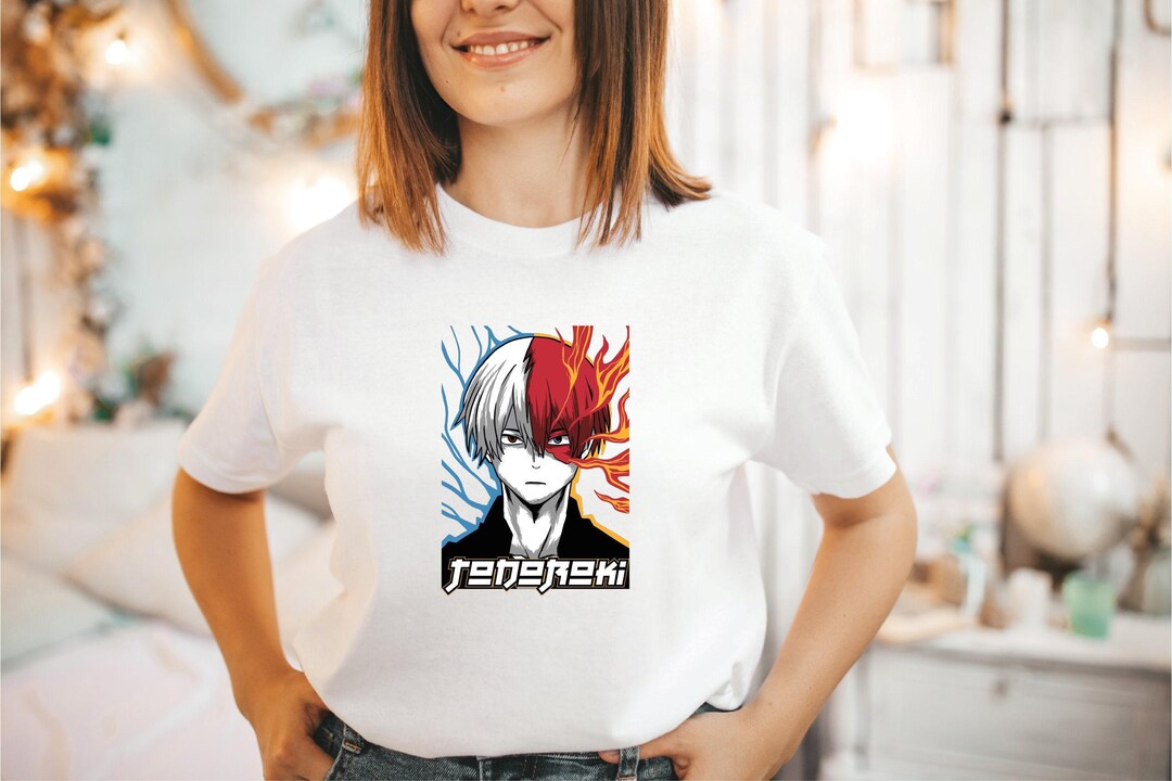 My Hero Academia Tshirt, Shoto Todoroki T-shirt, Cotton Unisex