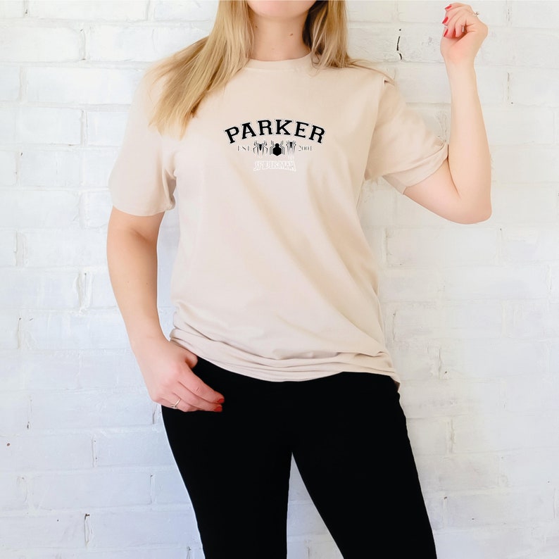Parker Est 2001 T-shirt, Spiderman Avengers Tee image 5