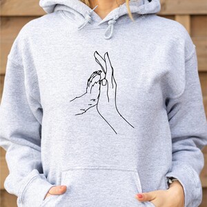 Personalised Dog Mum Hand Hoodie, Gift Dog Mum Hoodie , Mother's Day Hoodie, Dog Owner Hoodie, Gift For Dog Lover Sweatshirt
