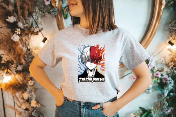 My Hero Academia Tshirt, Shoto Todoroki T-shirt, Cotton Unisex