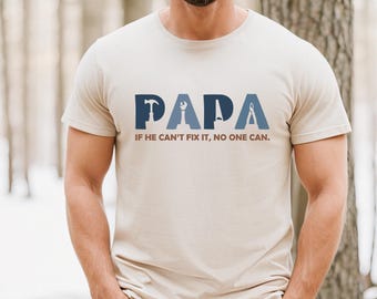 Funny Papa Tools T-Shirt, Birthday Gift for Dad