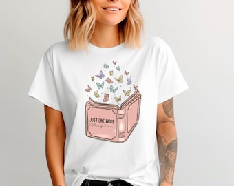 Just One More Chapter Shirt, World Book Day Tee, Book Lover Shirt, Bookworm Tshirt, Best Teacher Shirt, Reading Shirt, Bookish T Shirt