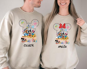 Disney Trip 2026 Sweatshirt, Mouse and Friends, Disney Family Jumper, Magic Kingdom Sweatshirt, Matching Family Top, Personalised Disney