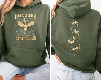 Onyx Storm Hoodie, Dragon Rider Hoodie, Fourth Wing Hoodie, Fantasy Hoodie, Acotar Hoodie, Basgiath Hoodie, Fourth Wing Merch, Bookish Top