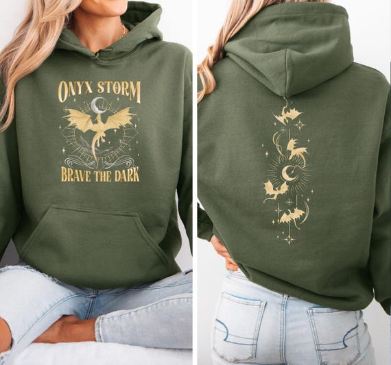 Onyx Storm Hoodie, Dragon Rider Hoodie, Fourth Wing Hoodie, Fantasy Hoodie, Acotar Hoodie, Basgiath Hoodie, Fourth Wing Merch, Bookish Top