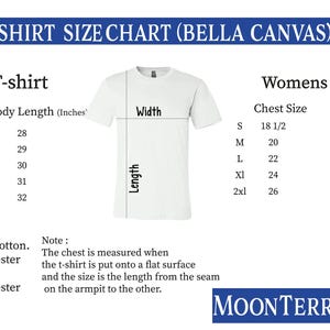 a t - shirt size guide for a women's t - shirt