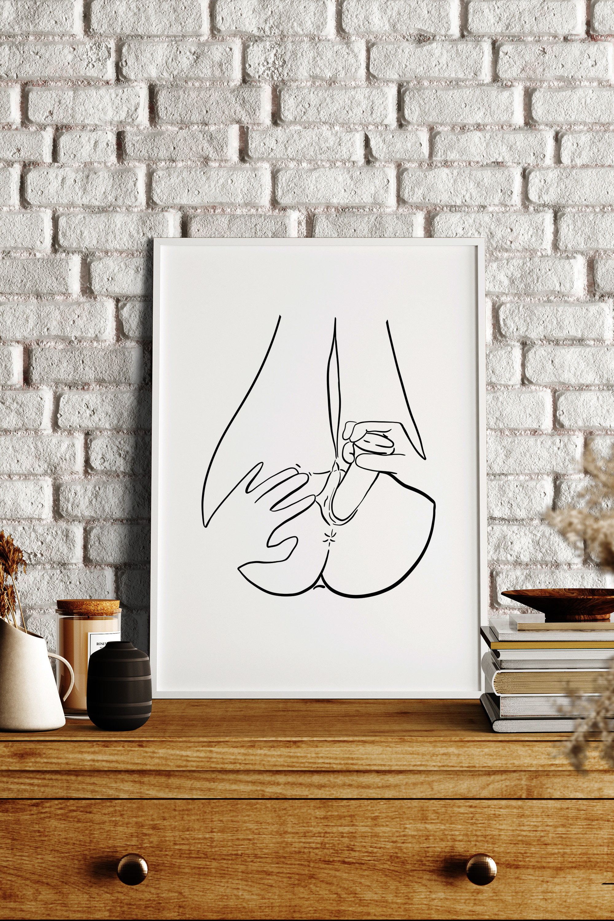 Erotic Lesbian Art, Female Line Art, Women Butt Drawing, Nude Line Drawing,  Erotic Nudity, Sensual Wall Art, Vagina Art, Erotic Art Print - Etsy