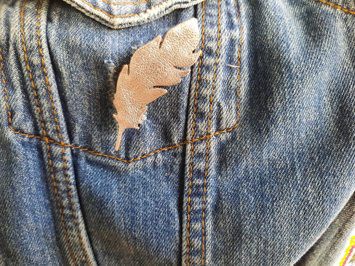 Broche plume plaqué argent Phébé - Monsieur Simone