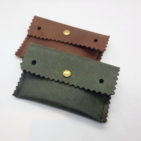 Pochette pour ceinture  en simili cuir , idée  cadeau mixte , fait main