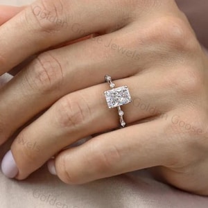IGI Certified 1.50 Carat Radiant Cut Lab Grown Diamond, Prong Set Diamond Ring, Solitaire Engagement Ring, Wedding Anniversary Gift For Her