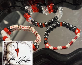 The Used In Love And Death 3 bracelet customizable set