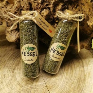 NETTLE Seeds of nettle size 50ml jar herbs spices image 1