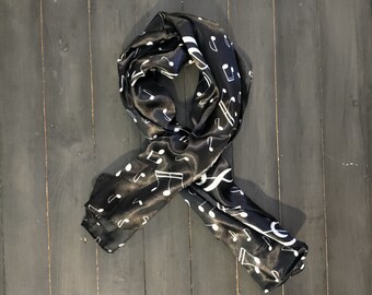 Musical Themed Scarf your favorite color