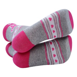 Women's Breast Cancer Pink Ribbon & Heart Socks