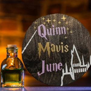 wizard sign/ personalized nursery sign / wizard Nursery Decor/ home gift/ wizard world/ harry / wizard