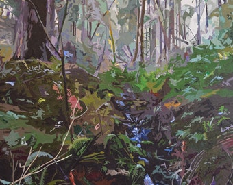 A Bright Sound in Dark Woods: Giclee Print