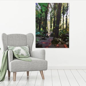 She Ran Through the Forest. She Did Not Stumble: Stretched Canvas Print zdjęcie 2